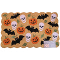 Halloween Coir Doormat Ghost Skull Jack-O-Lantern Bat Doormat 20x32 Non-Slip