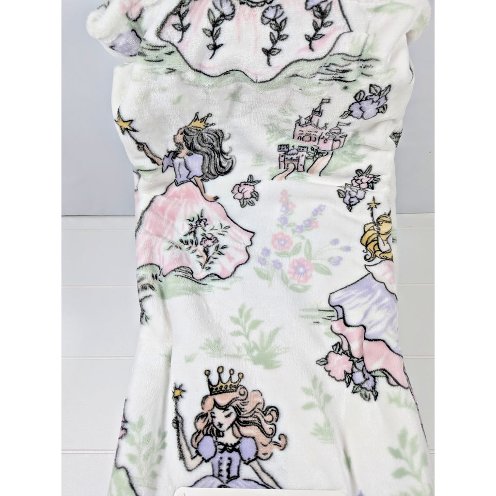 Little Poppy Luxe Plush Throw 50"x70" Princess, Castle, Floral Ultra Soft, NEW