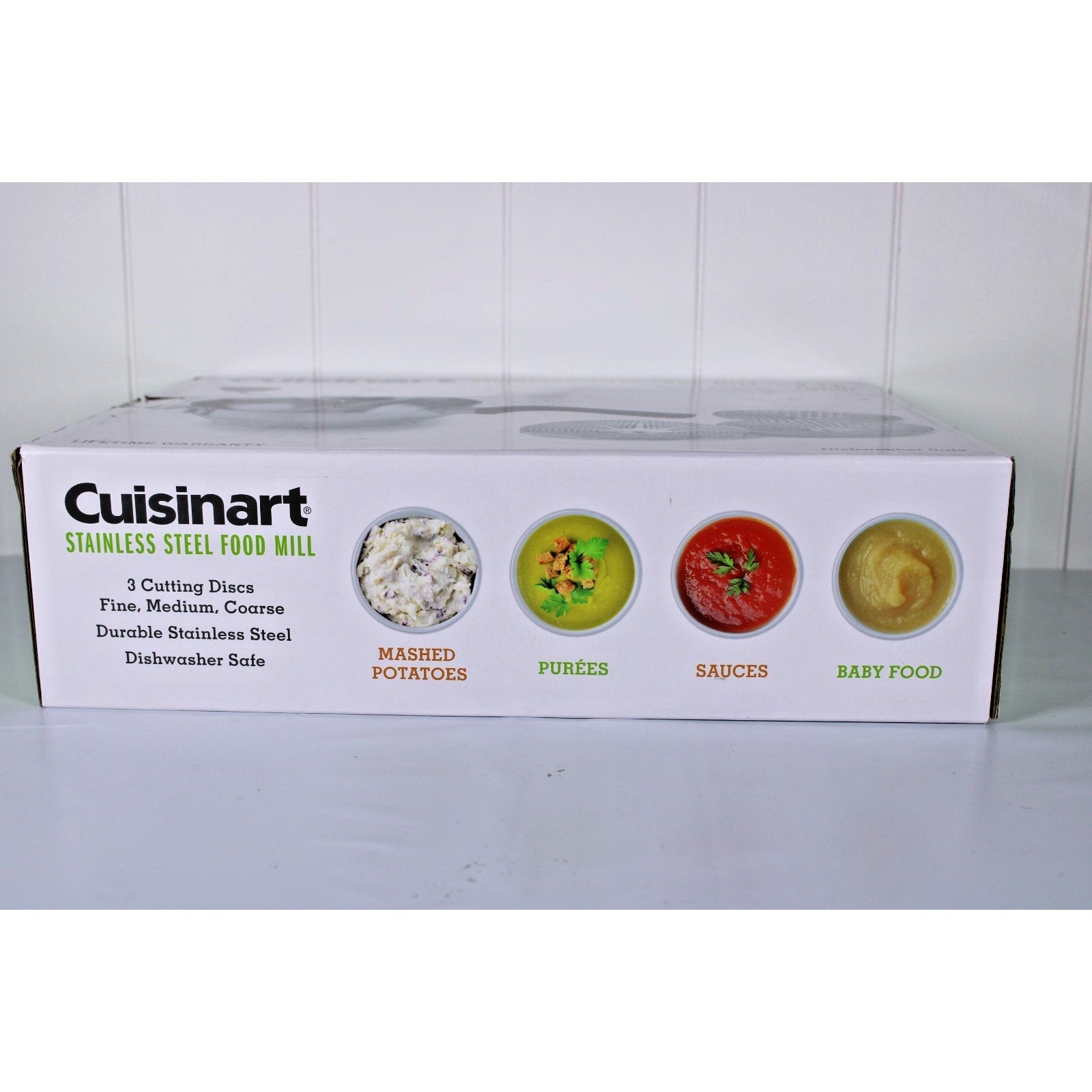 Cuisinart Stainless Steel Food Mill 2.3 Qt-3 Cutting Discs Fine, Medium, Coarse
