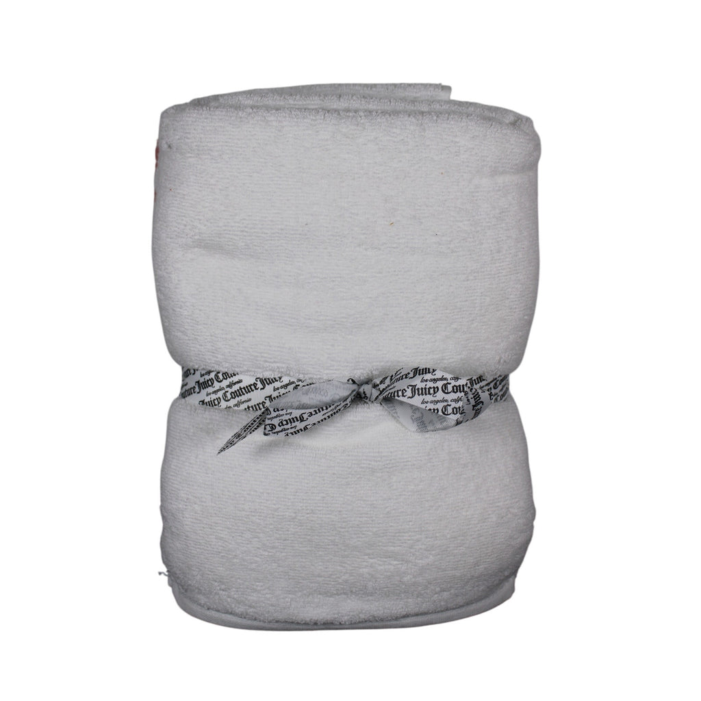 White Juicy Couture Lip Print 3-PC Bath Set Hair Wrap Towel Two Cotton Towels