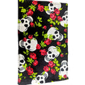 Betsey Johnson Skulls & Roses Black Red Hand towel 16"x26"