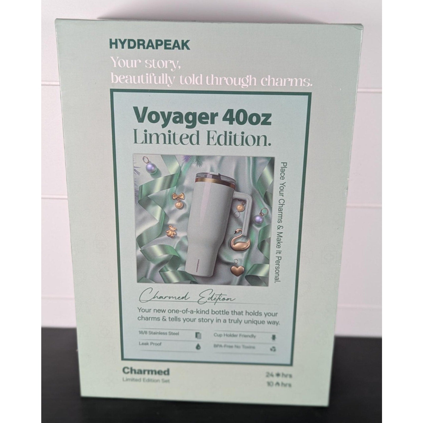 Hydrapeak Voyager 40oz Tumbler Green Limited Edition 24hr(cold) - 10hr(hot) NEW