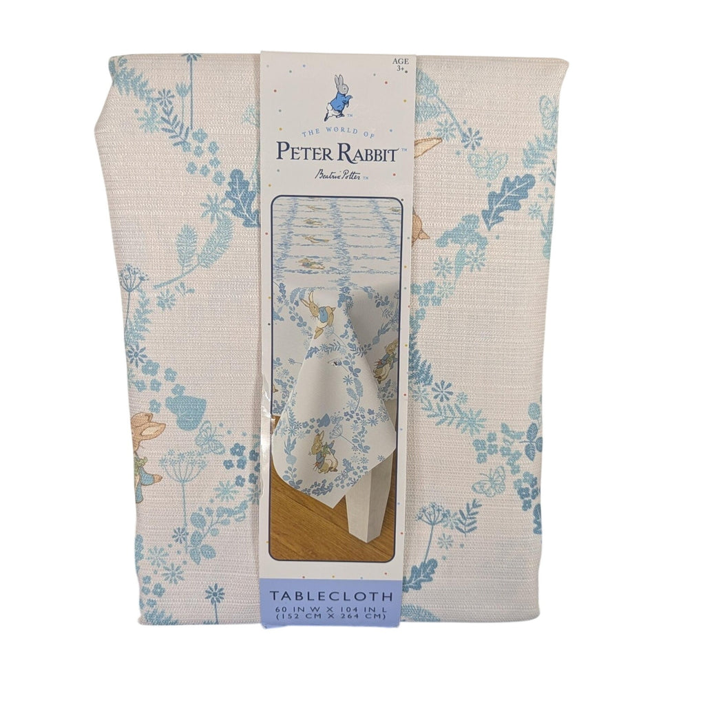 PETER RABBIT BEATRIX POTTER 60 X 104 INCHES CLOTH TABLECLOTH NEW EASTER SPRING