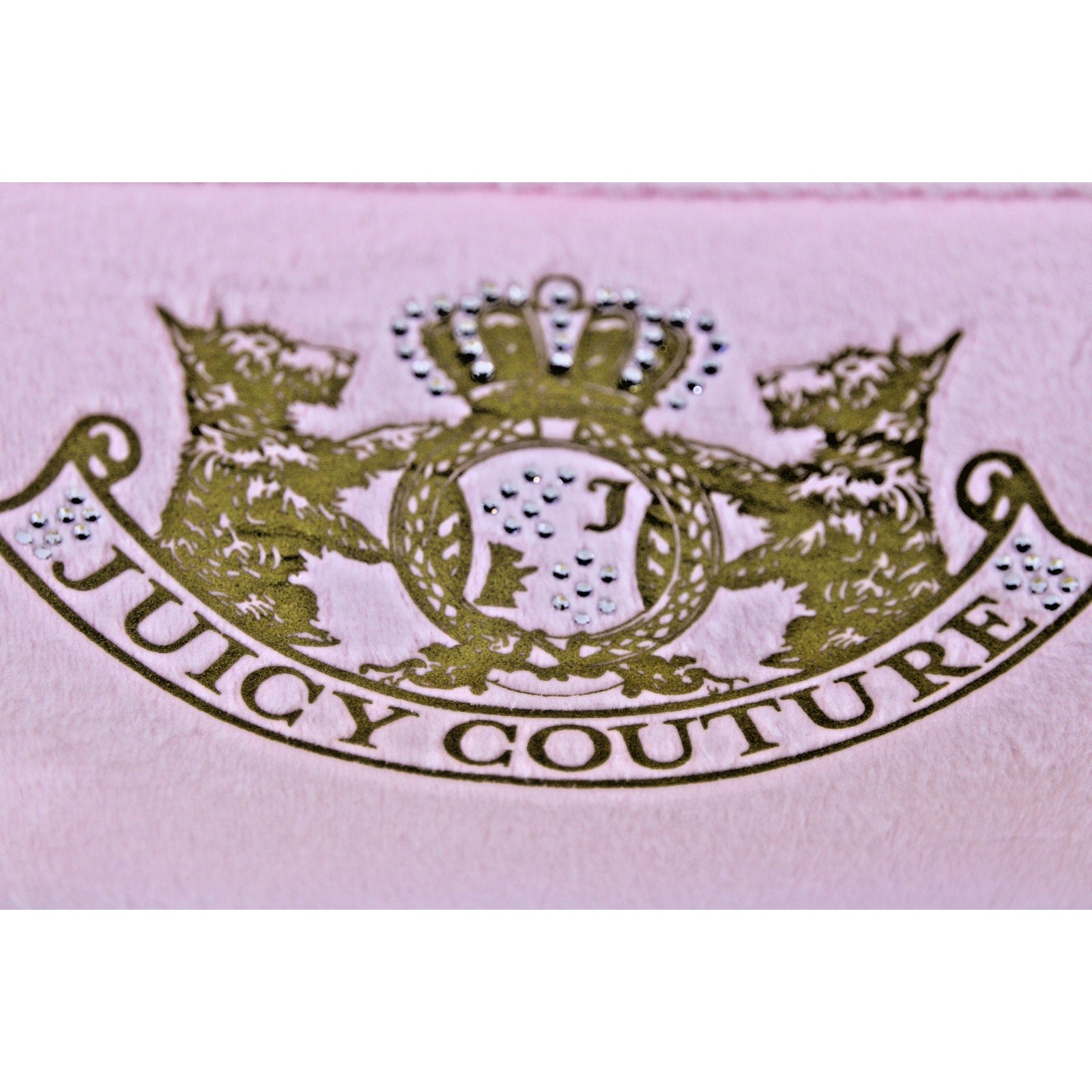 NWT Juicy Couture pink velvety cosmetic make up hanging bag w/toiletry bottle