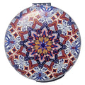 Pocket Mirror for Women Small Travel Mirror Magnifying Mandala Designs Flowers