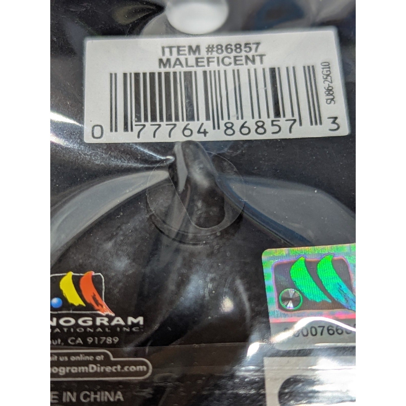 Disney - Villian Maleficent Embossed Enamel Lapel Pin, 2-inches (NEW & Sealed)