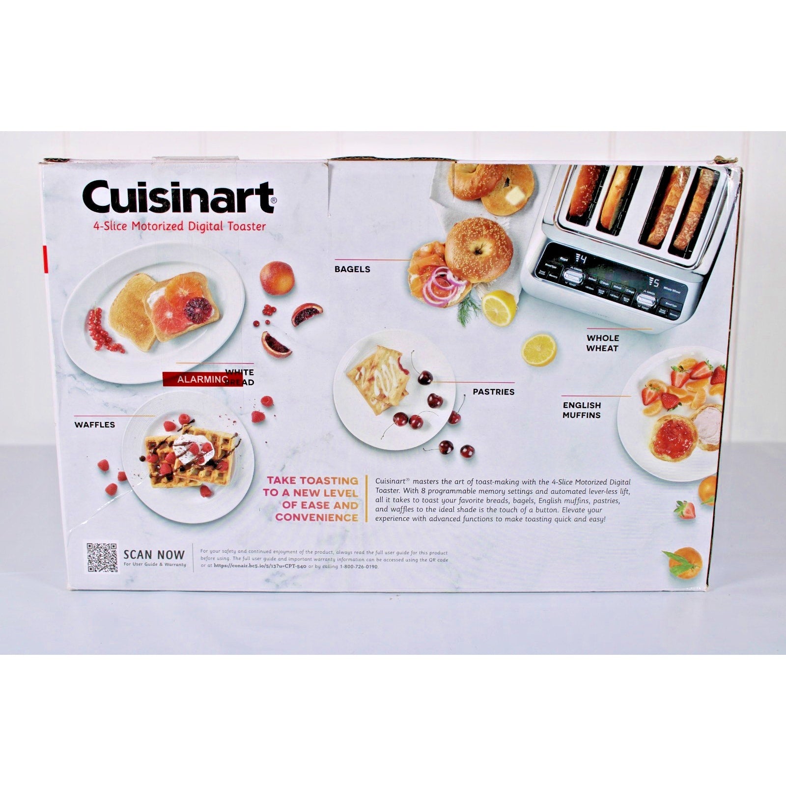 Cuisinart 4-Slice Digital Motorized Toaster | Stainless Steel -NEW UNOPENED BOX
