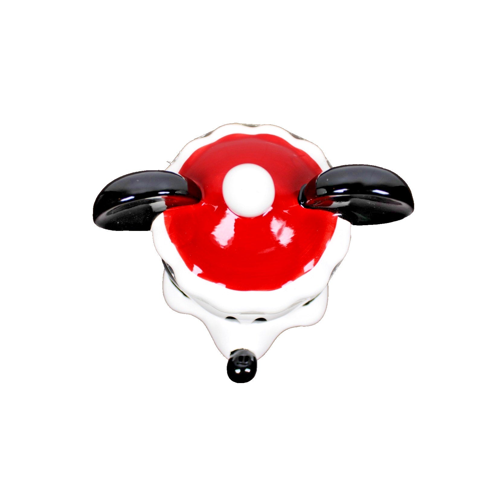 Mickey Mouse Cookie Jar Christmas Holiday Santa Hat