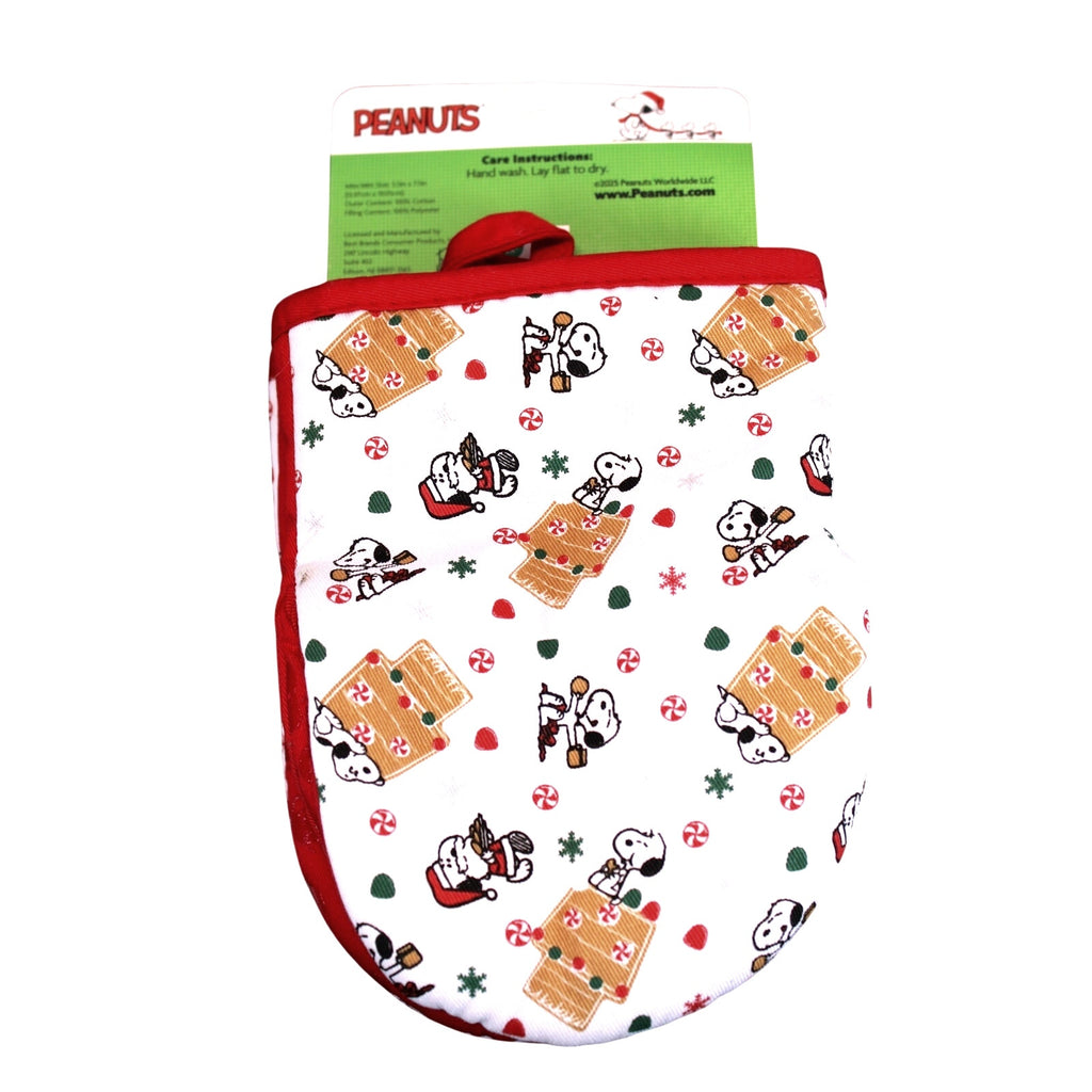 Peanuts - Snoopy Gingerbread House 2 Pack Mini Oven Mitts - NEW