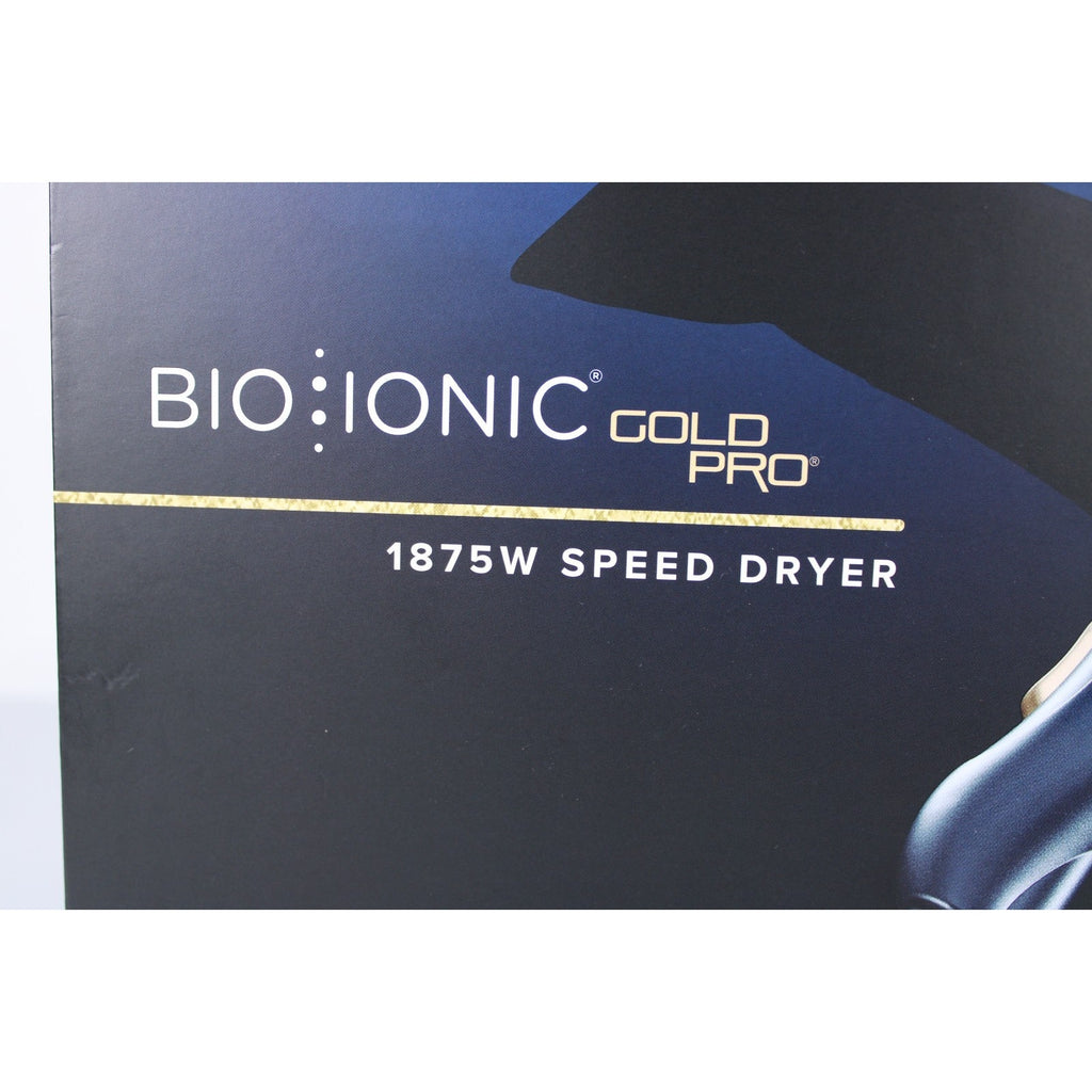 BIO IONIC GoldPro Professional Speed Hair Dryer 1875W Gold Pro Z-GPRDRYER **NEW