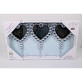 Heart-Shaped Mirror Wall Hooks, Embellished with shinny jewels