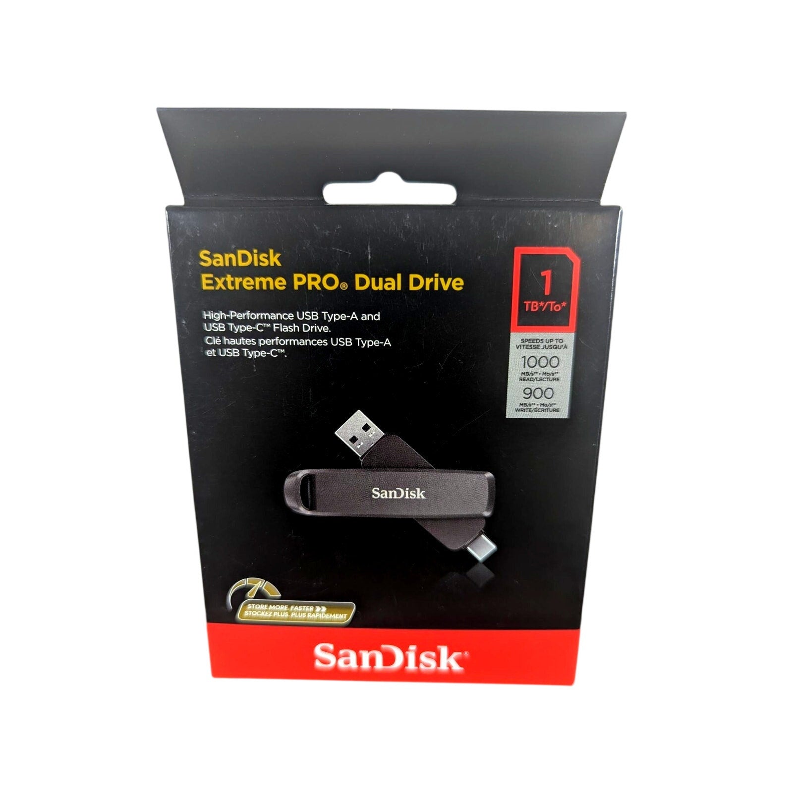 SanDisk Extreme PRO 1TB Dual Drive USB Type-A and USB C 1000mb/s NEW