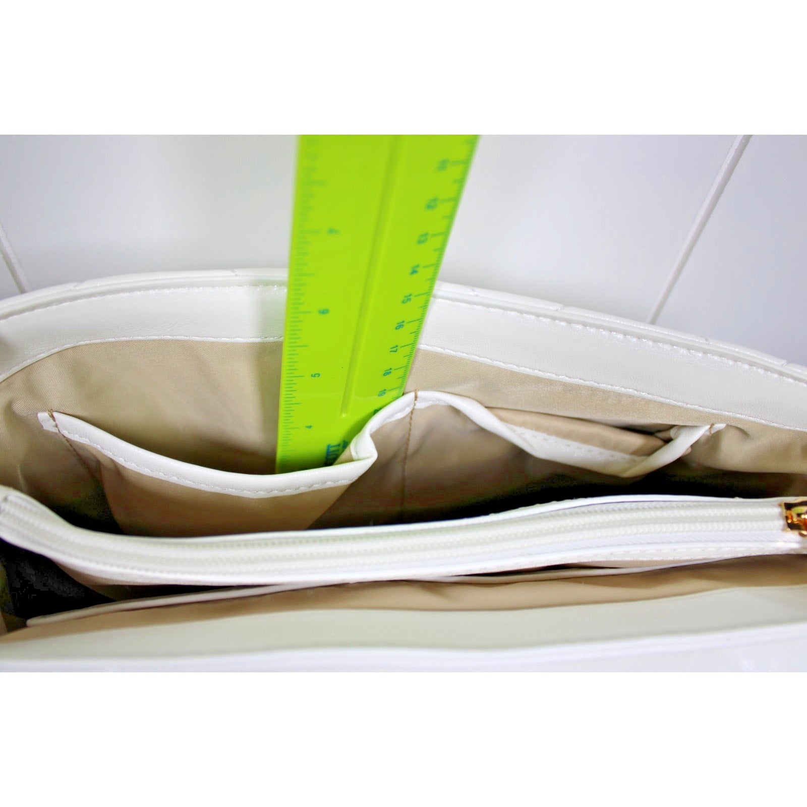I.N.C. AJAE Flap Crossbody Soft Quilted Vanilla Multi w/ Dual Use Handle