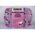 Peanuts Snoopy 20 Piece Meal PreP Food Storage Containers Valentine's Day Pink