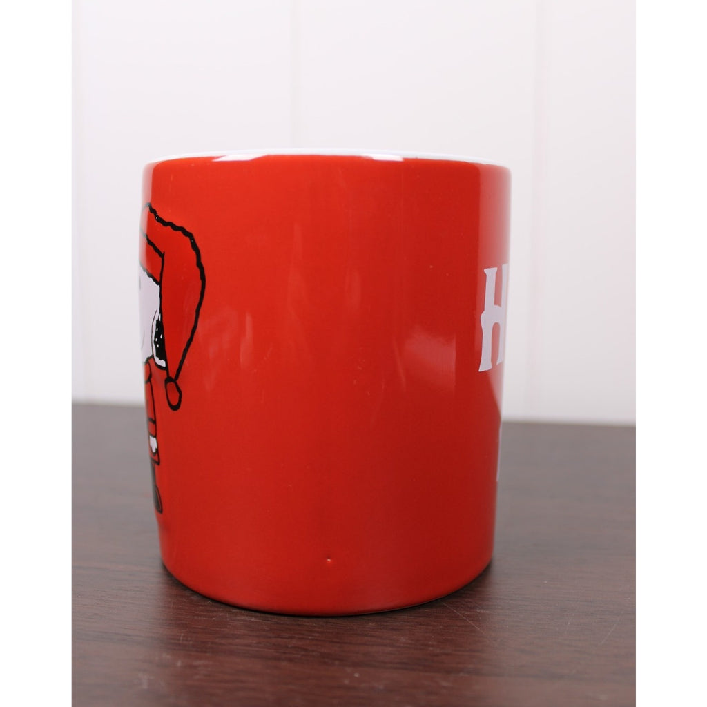 NEW Peanuts Santa Snoopy And Woodstock Ho! Ho! Ho! Ceramic Winter Mug