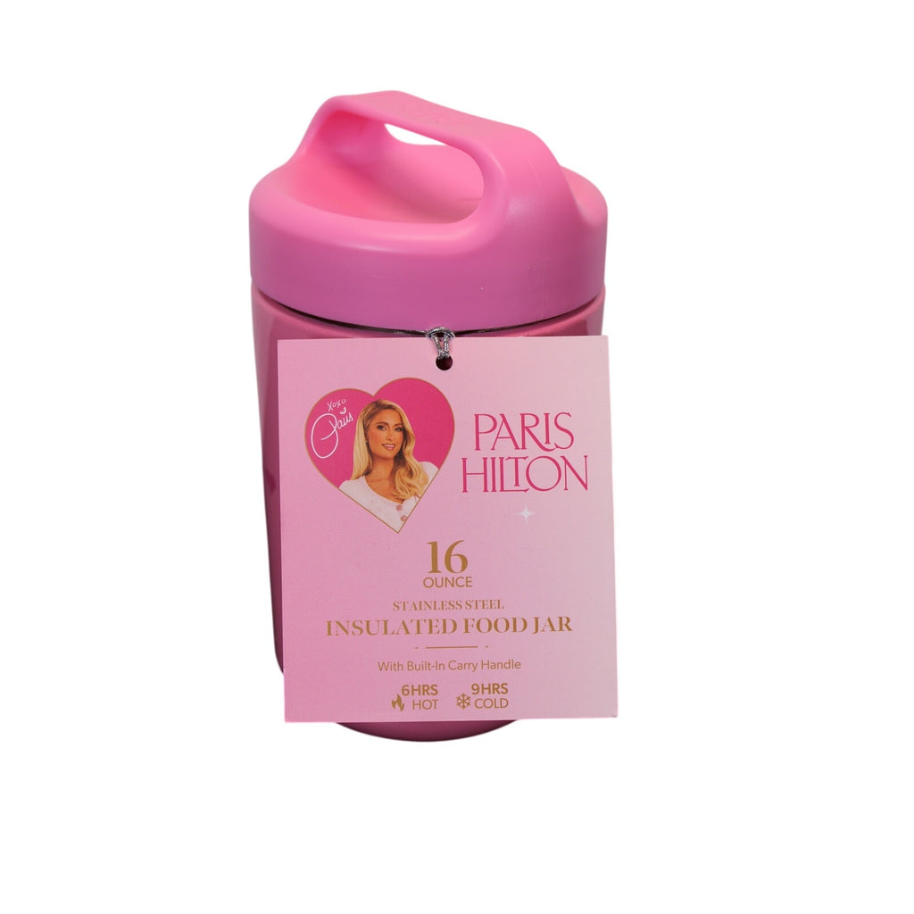 Paris Hilton 3-Pc Bento Box & Insulated Food Jar Set Pink Hearts
