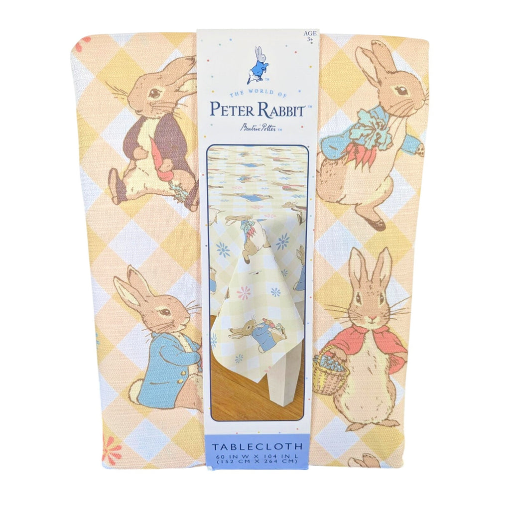 PETER RABBIT BEATRIX POTTER 60 X 104 INCHES CLOTH TABLECLOTH NEW EASTER SPRING