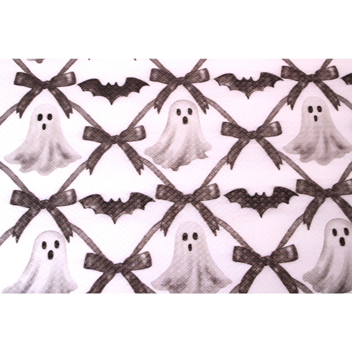 Halloween Kitchen Mat Spooky Ghost Decor with Bows Anti Fatigue 18x30 - NEW