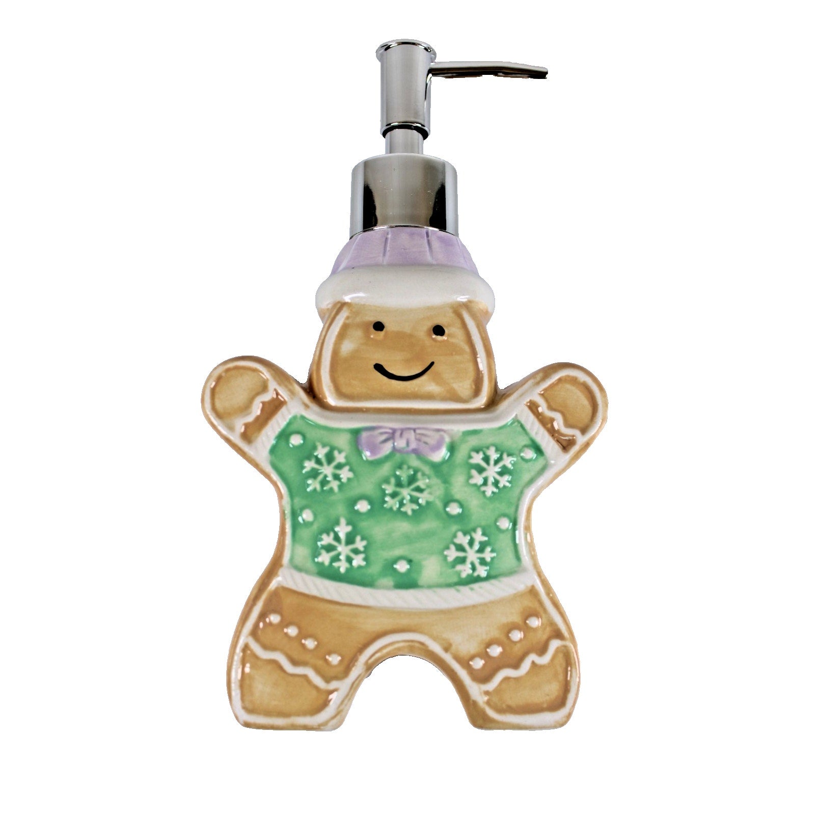 10 STRAWBERRY Street Gingerbread- Christmas Soap /Lotion Dispenser Pump 8" Tall