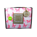 House Of Lily ~ Twin 4 Pc. Sheet Set - With Pink Butterflies 100% Polyester