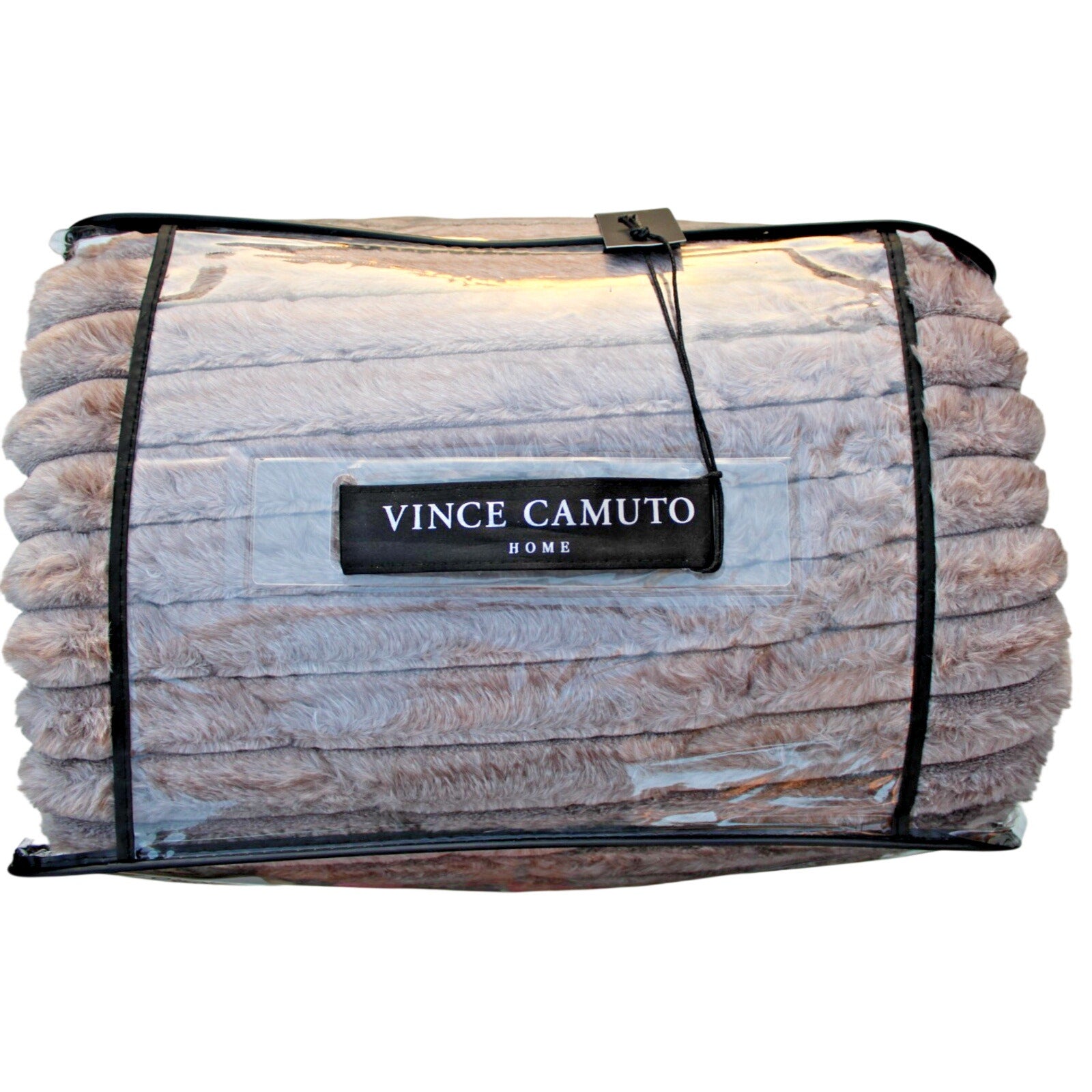 Vince Camuto Home 3 Piece Comforter Set Full/Queen Luxe Faux Fur - Extra Soft