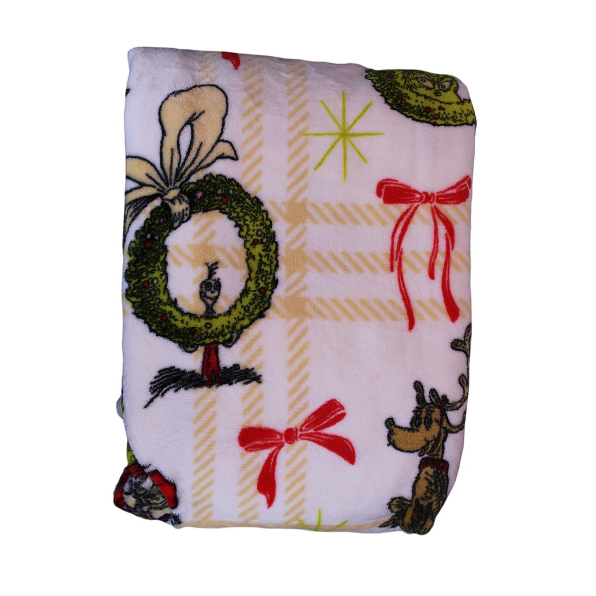 Dr. Seuss The Grinch Oversized Christmas Holiday Throw Blanket Soft Fleece