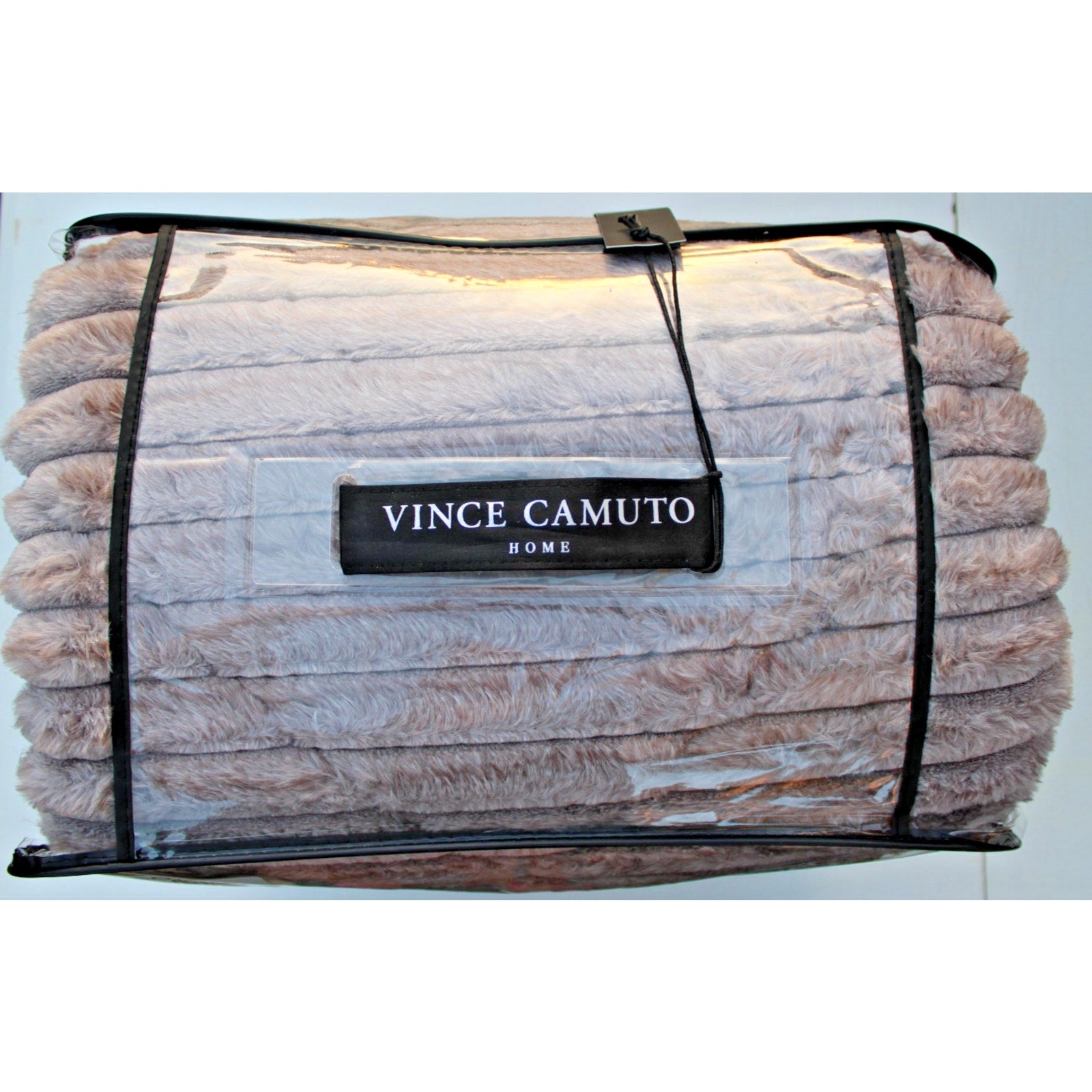 Vince Camuto Home 3 Piece Comforter Set Full/Queen Luxe Faux Fur - Extra Soft