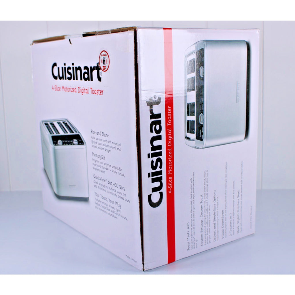 Cuisinart 4-Slice Digital Motorized Toaster | Stainless Steel -NEW UNOPENED BOX