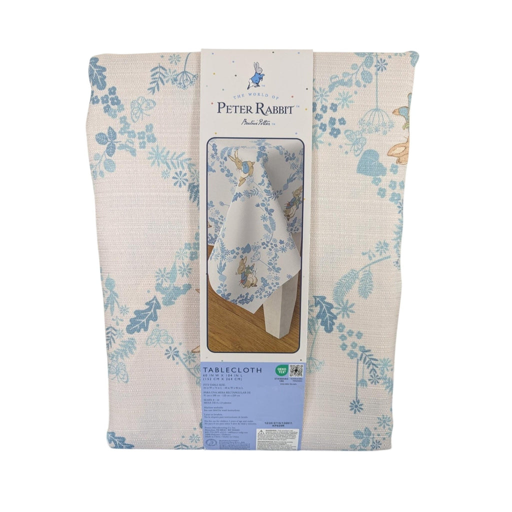 PETER RABBIT BEATRIX POTTER 60 X 104 INCHES CLOTH TABLECLOTH NEW EASTER SPRING
