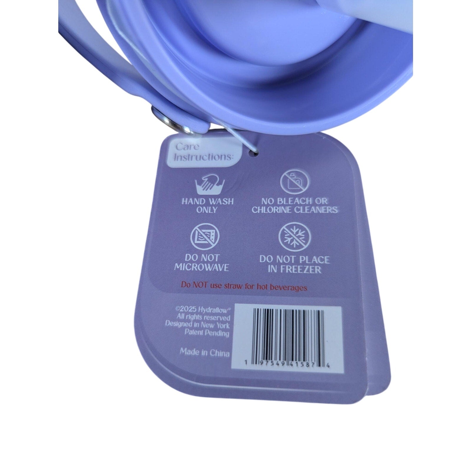 Hydroflow Edge 14oz Double Stainless. 12hrs Cold, BPA Free, Strawberries -Bows