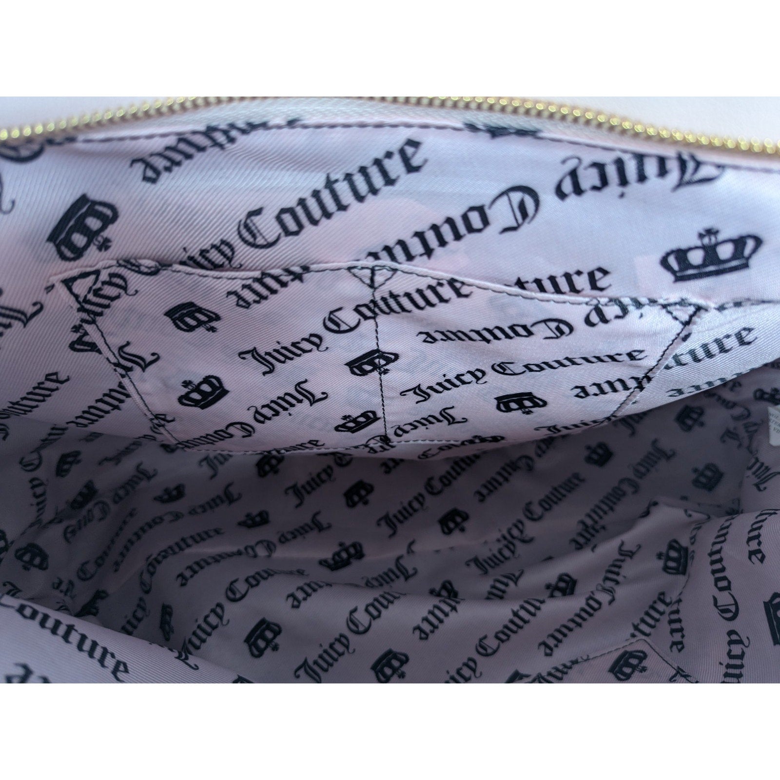 Juicy Couture Juicy Tale Weekender Tote Bag Black Pink Quilted Bow Bag Y2K NWT
