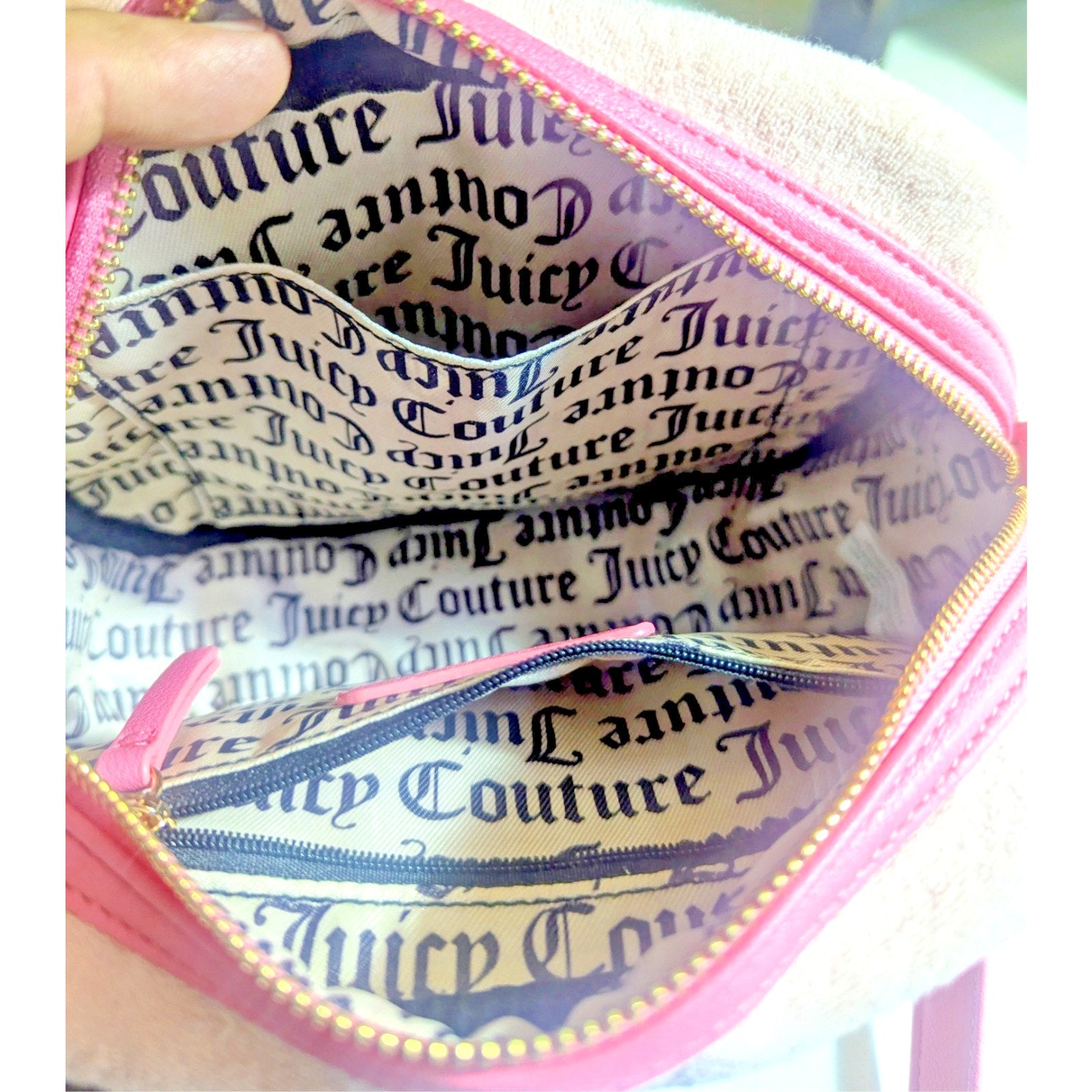 Juicy Couture Wingin It Crossbody Camera Bag Butterfly Design Pink Diamond NEW