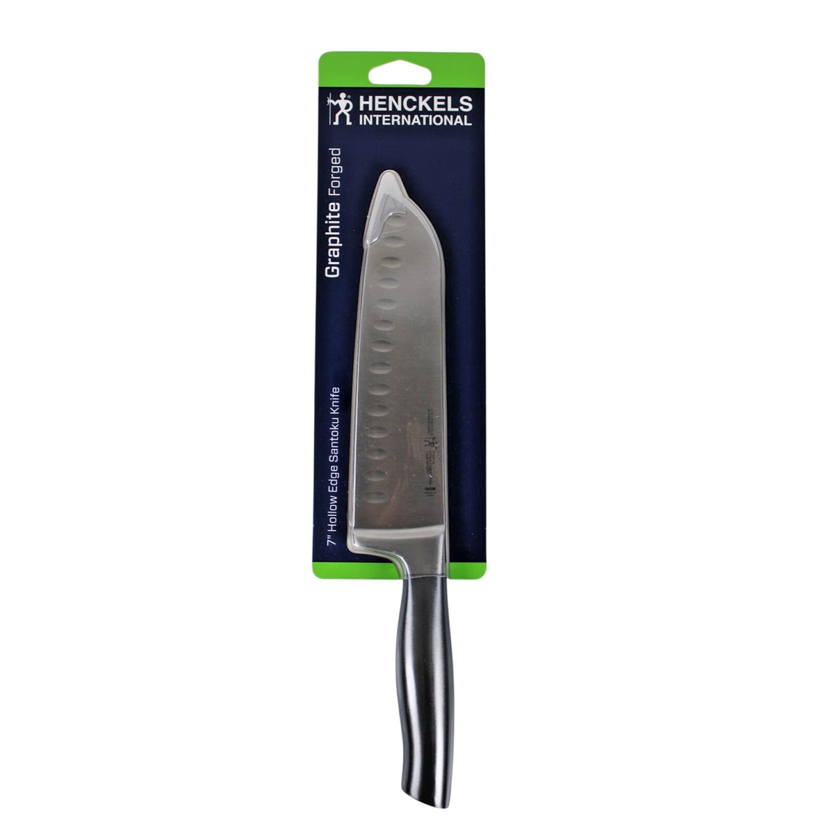 J.A. HENCKELS GRAPHITE 7" SANTOKU KNIFE 17628-181 GERMAN STEEL FORGED BLADE