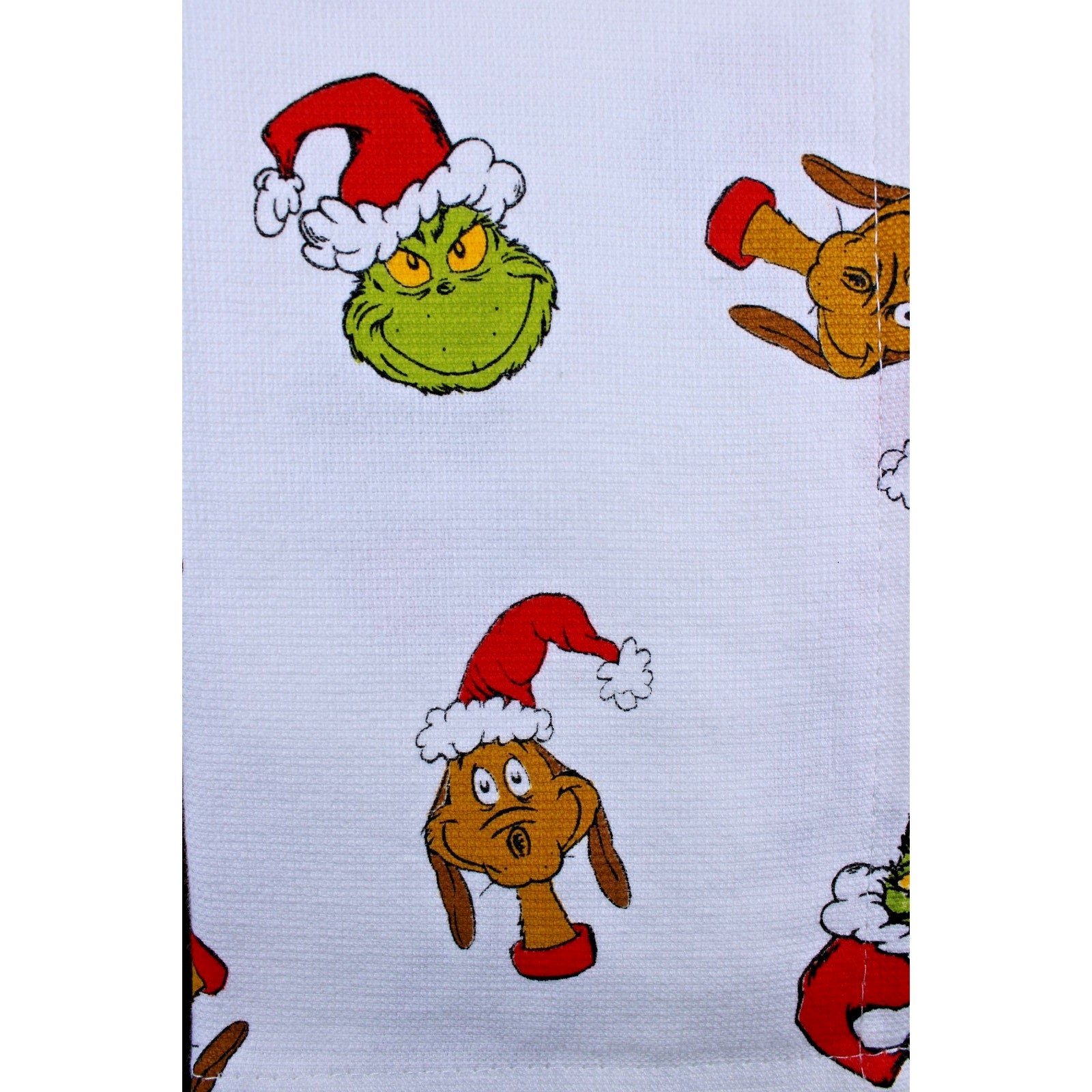 Set Of 3 Dr. Seuss The Grinch & His Dog Max Christmas Kitchen Cotton Towels