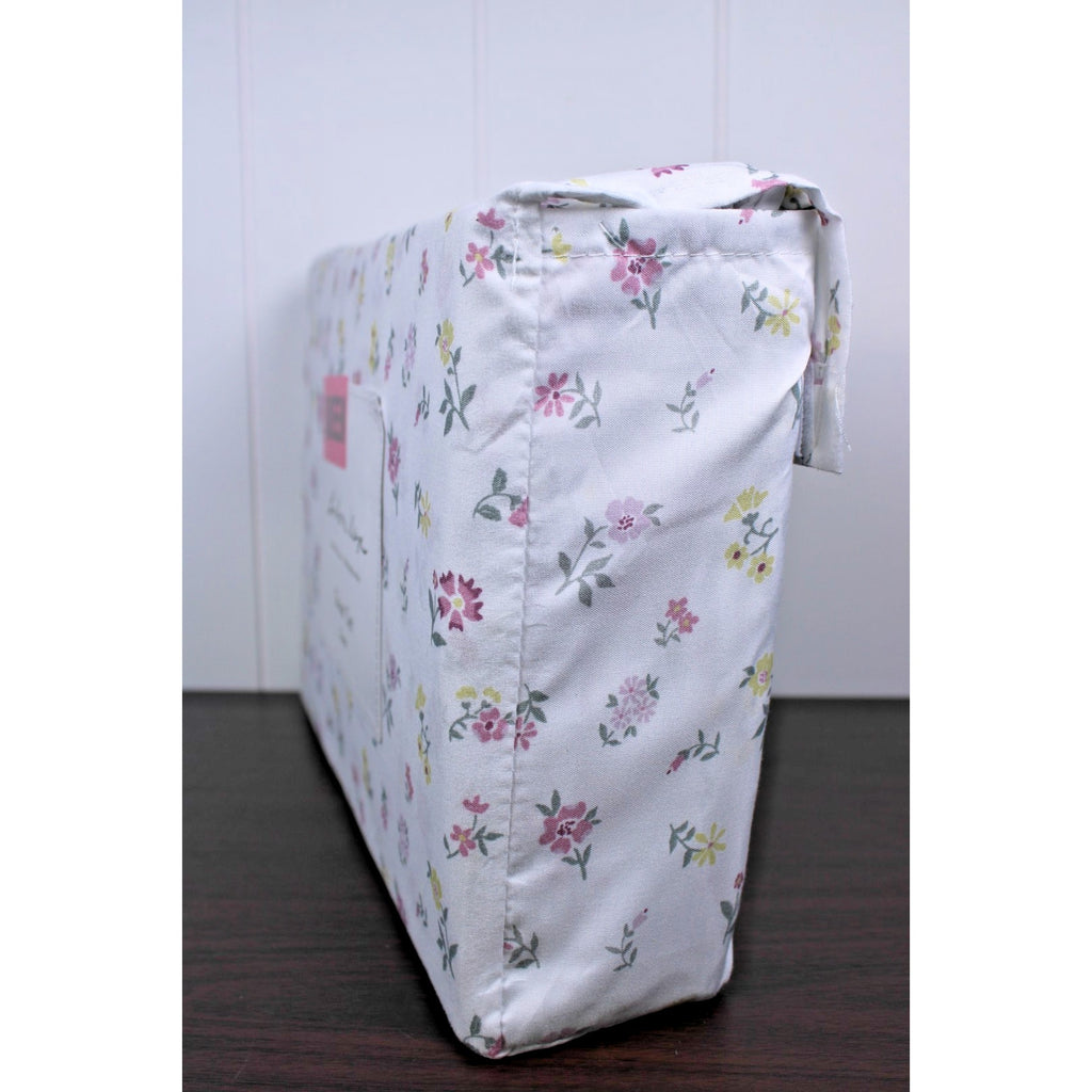 London Kaye Pink & Yellow Flower Garden Soft Brushed Queen Sheet Set NEW