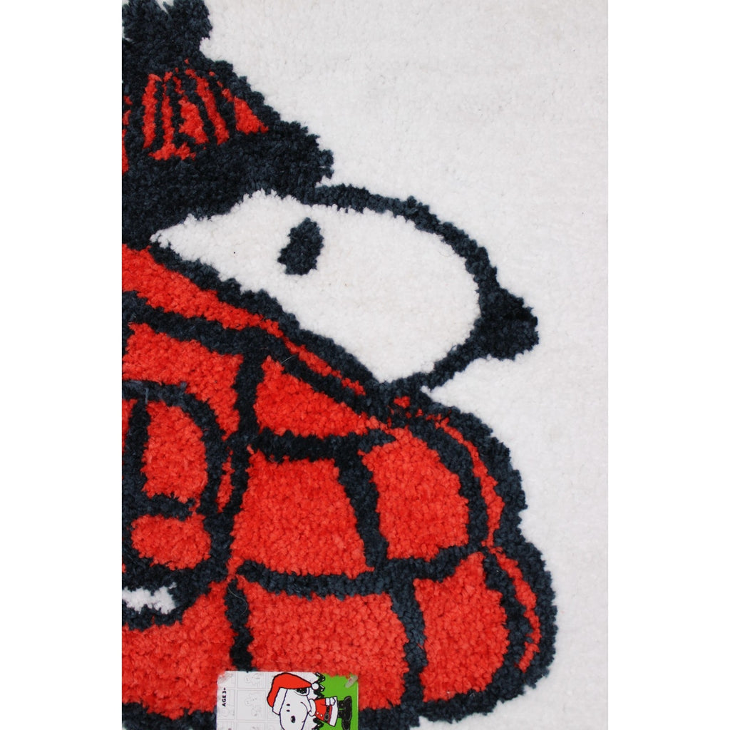 NWT Peanuts Snoopy Red Puffer Coat Winter/Holiday Bath/Kitchen Plush Mat/Rug