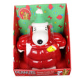 Peanuts Snoopy & Woodstock Red Puffer Jacket Cookie Jar Canister Christmas