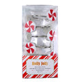 Set of 12 CHRISTMAS PEPPERMINT CANDY SHOWER CURTAIN HOOKS RINGS NIB