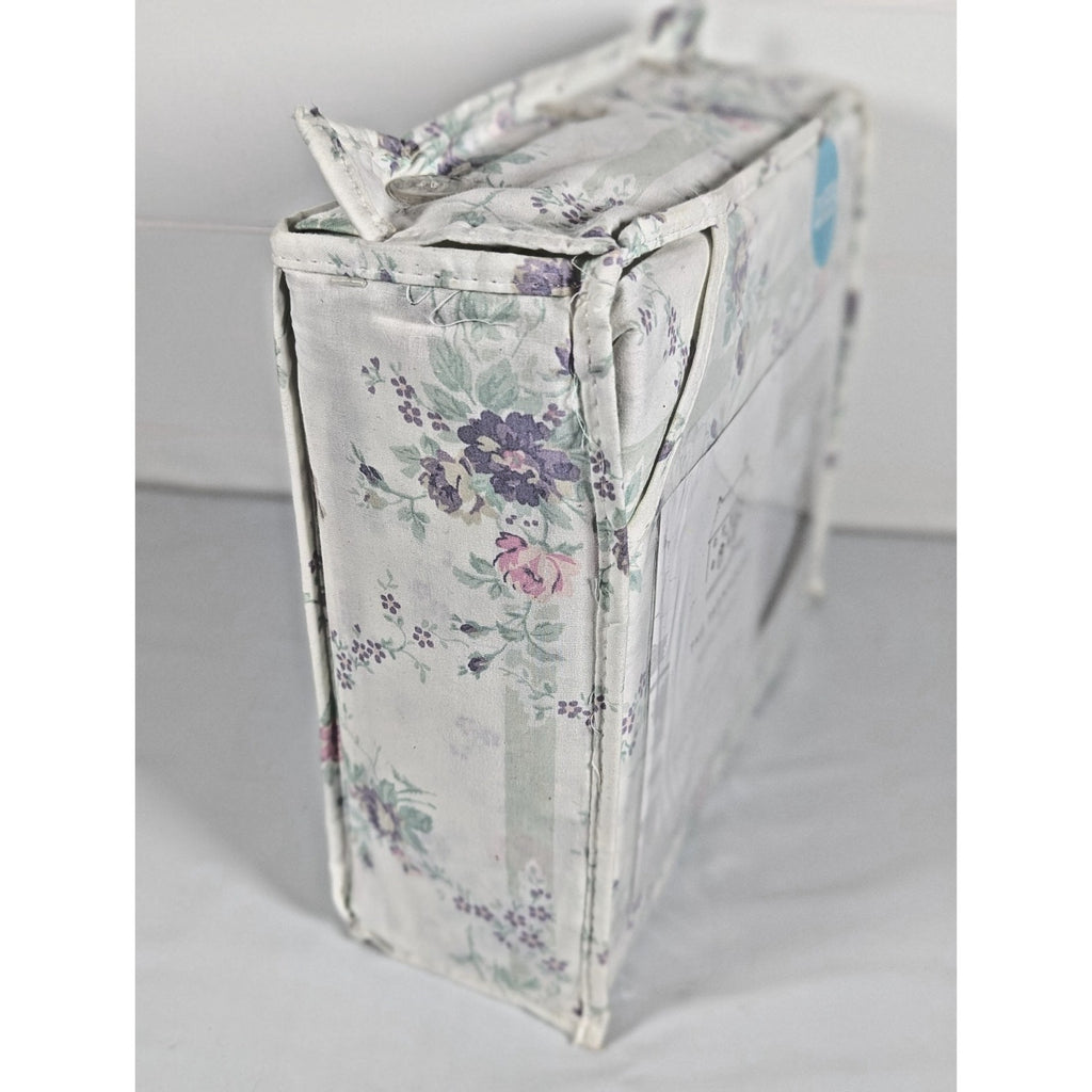 The Farmhouse Rachel Ashwell Purple, Pink, Green Floral Queen Sheet Set, NEW