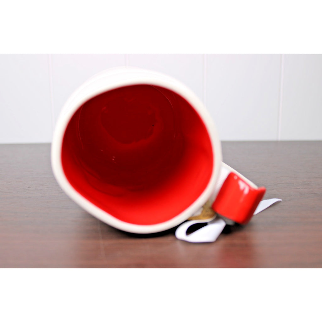 Rae Dunn Mug PEANUTS Snoopy FLYING ACE Red House On Handle New/Tag