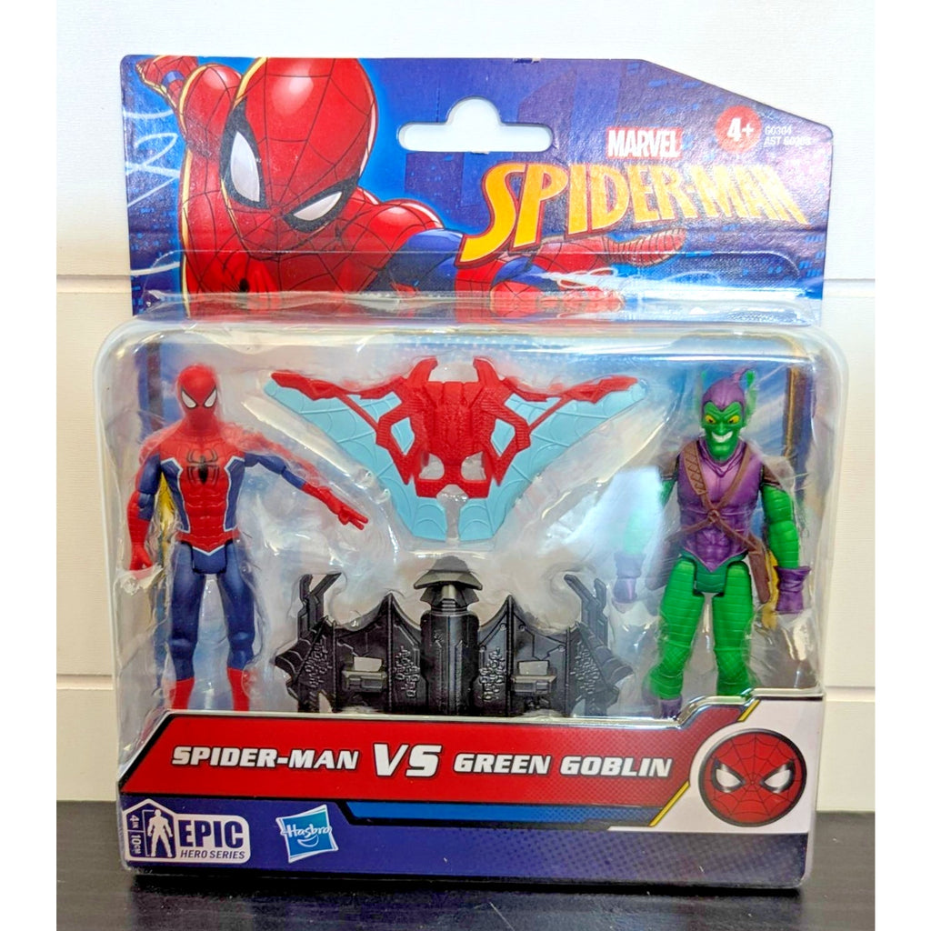 Marvel Epic Hero Series Spider-Man vs Green Goblin 4" - NEW