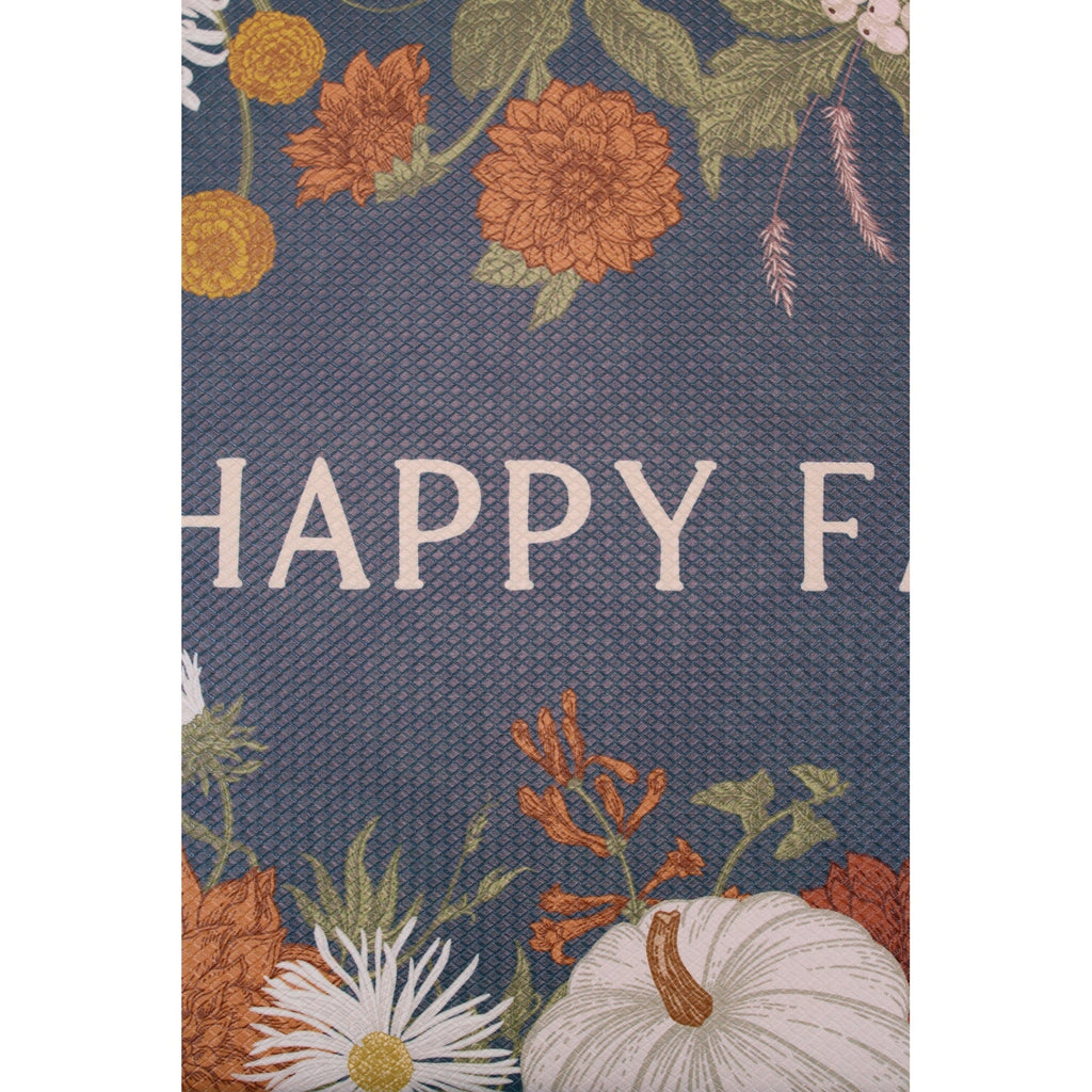 Sage & Oak Happy Fall Kitchen Cushion Mat 18x30, Pumpkin, Flowers - New