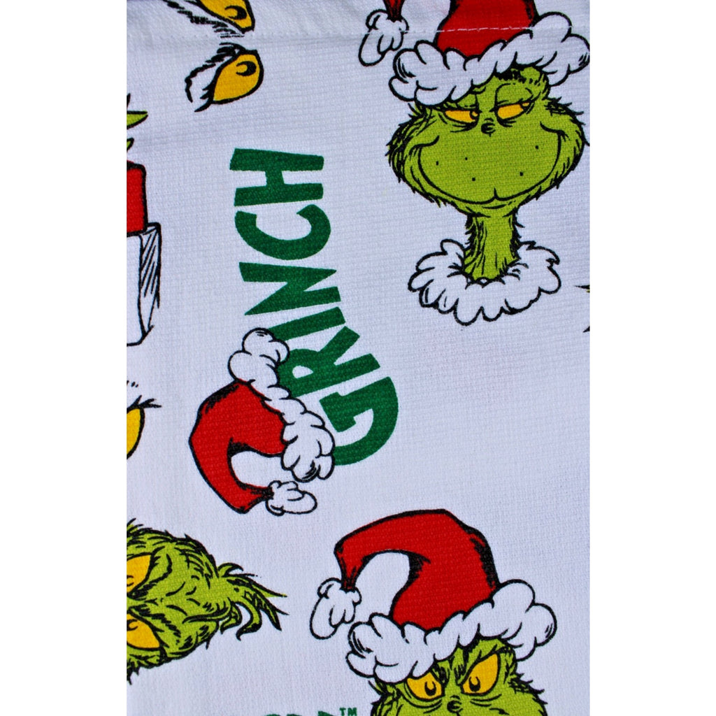Set Of 3 Dr. Seuss How The Grinch Stole Christmas Kitchen Towels