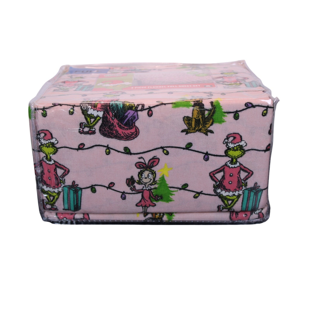 Dr. Seuss The Grinch & Friends 4 piece Full Flannel Sheet Set