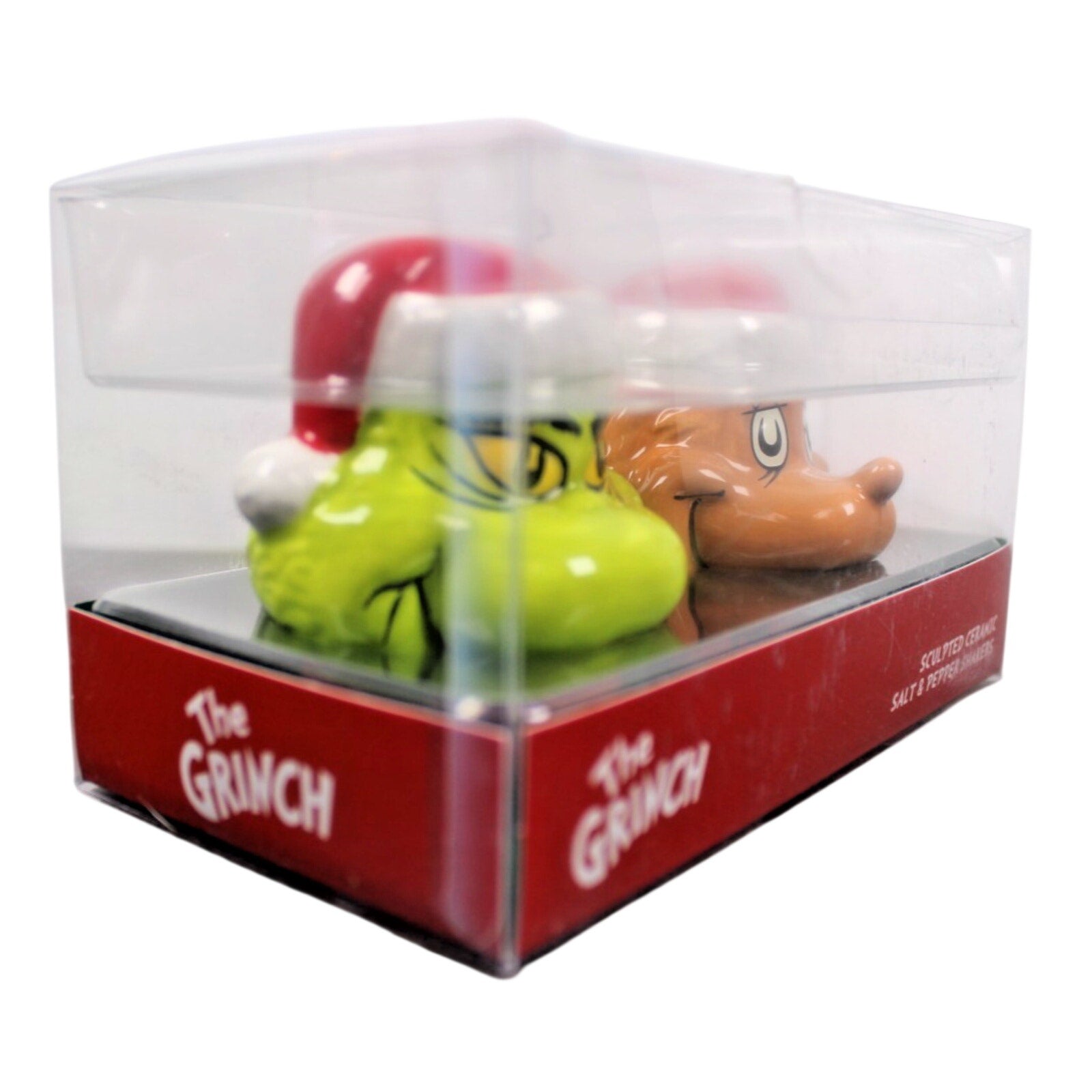 New How the Grinch Stole Christmas Grinch Max Ceramic Salt & Pepper Shakers Set