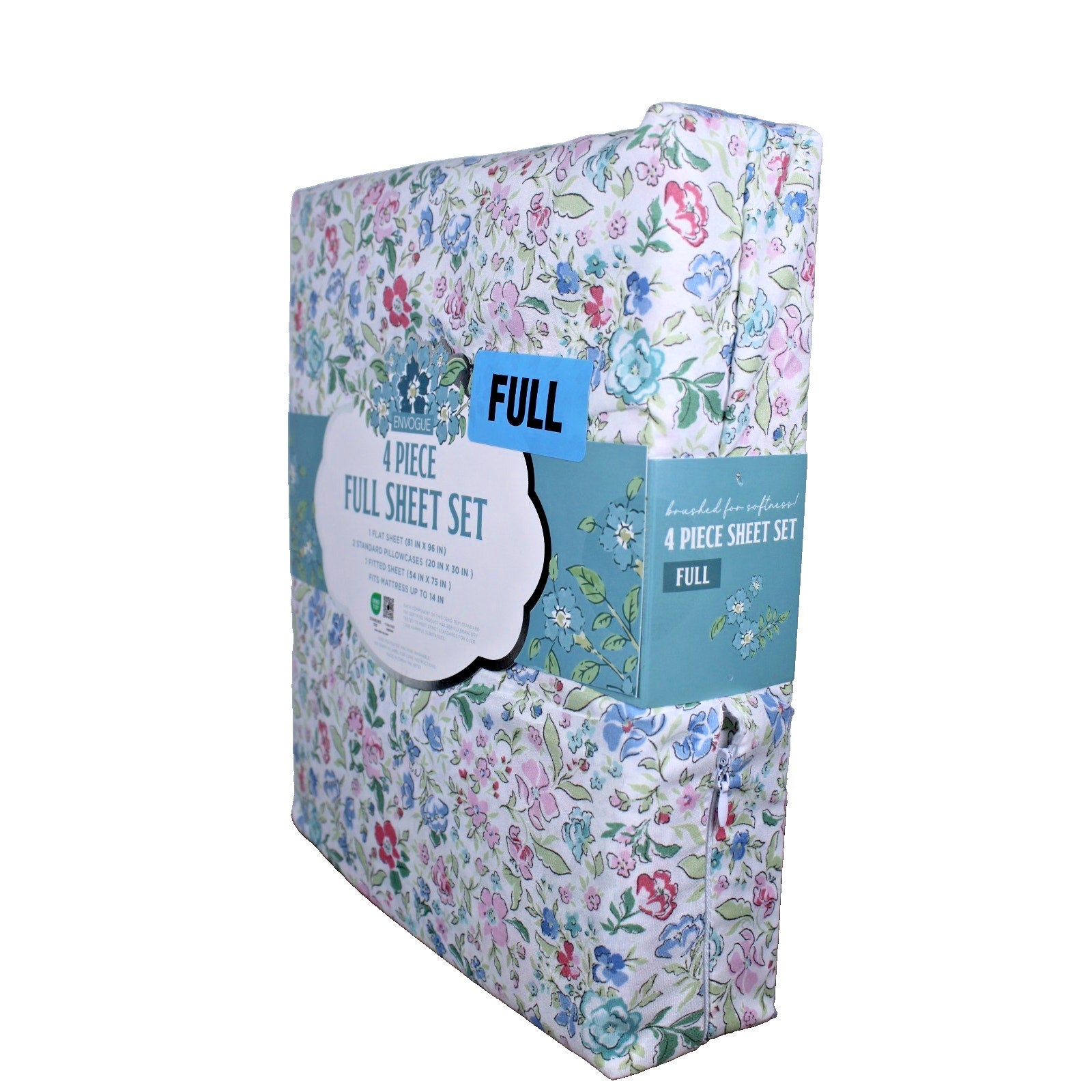 Envogue Brushed Full Sheet Set Wildflower Garden Farmhouse Shabby Chic Cottage