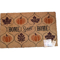 Home Sweet Home Pumpkin Maple Leaves Heavy-Duty 5lb. Coir Mat Non Slip 20"x32"