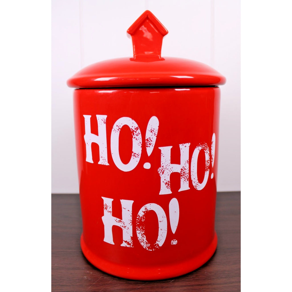 Bell Ringing Santa Snoopy Christmas Cookie Jar / Dog Treat Canister