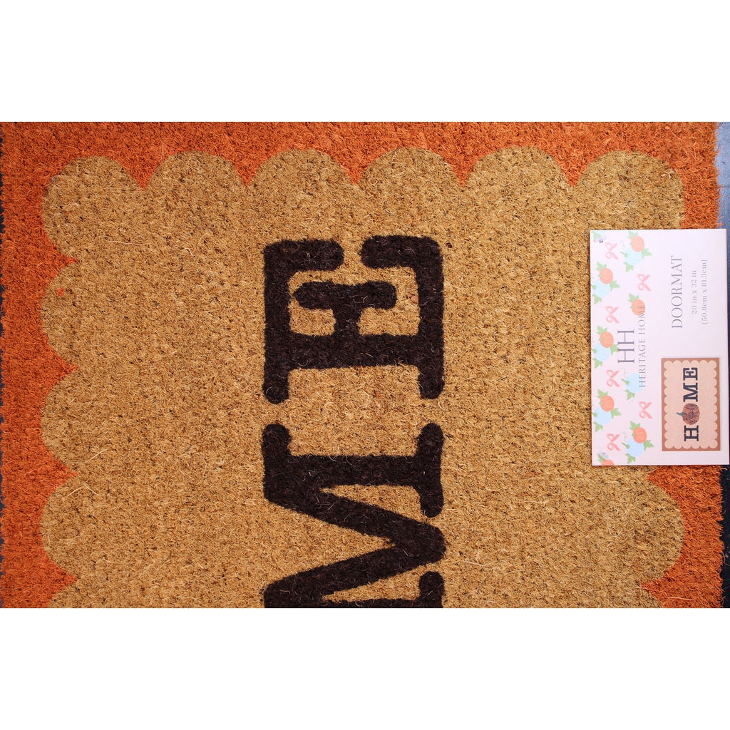"Welcome" Coco Coir Front Heavy Duty Non-Slip Outdoor Doormat 20"x32"