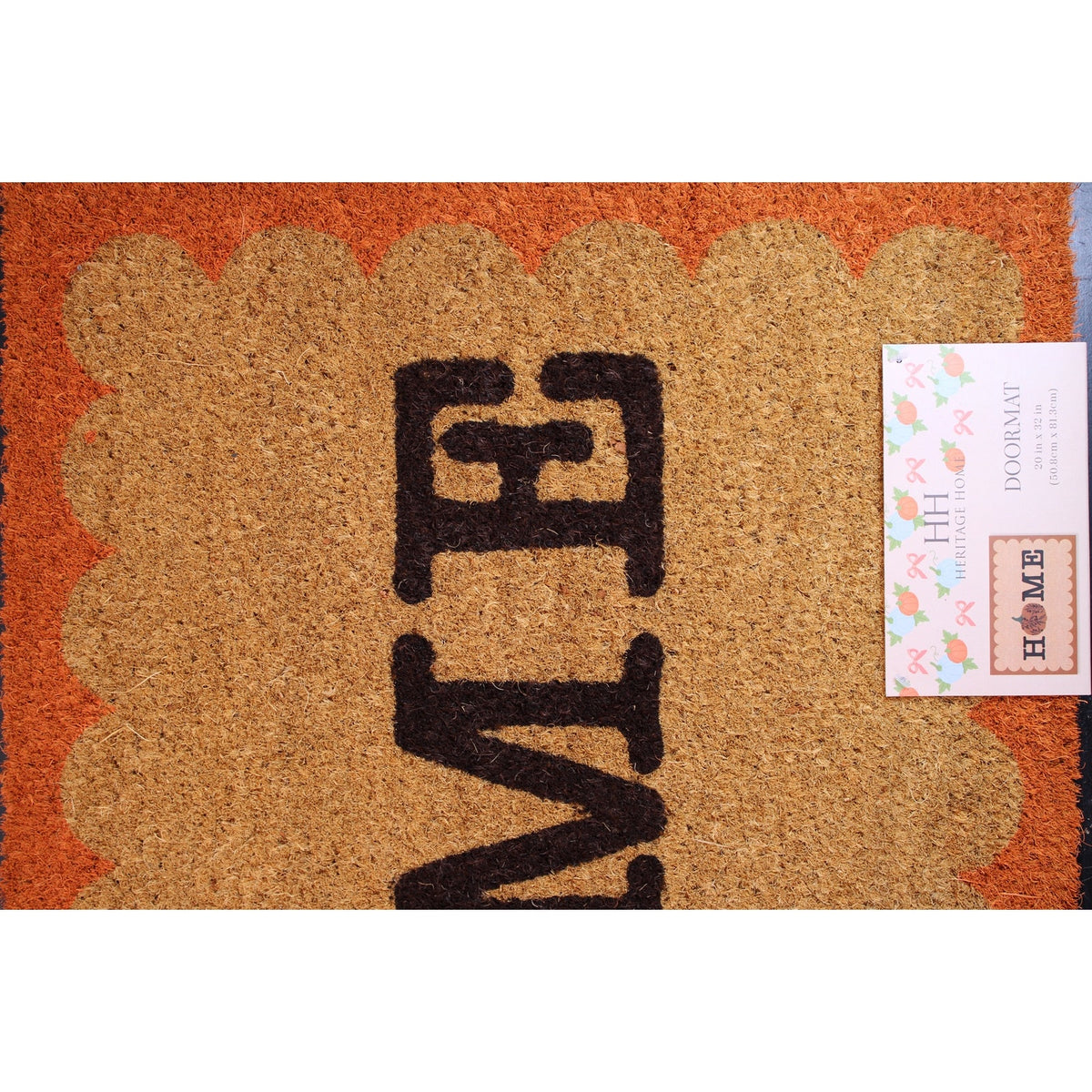 "Welcome" Coco Coir Front Heavy Duty Non-Slip Outdoor Doormat 20"x32"